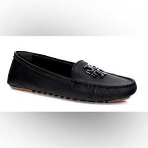 TORI BURCH women loafers black leather